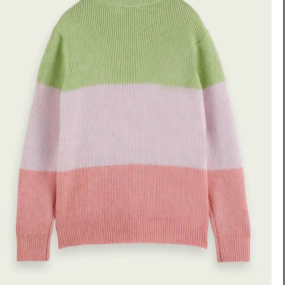 Scotch &Soda Colour Block Rib-knit Sweater Size M (men)